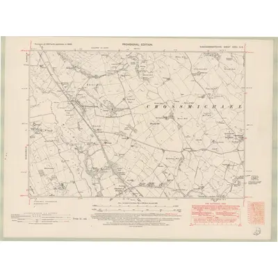 1946 Map of Kirkcudbrightshire Sheet XXXV.SE, 1951 Print
