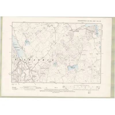 1894 Map of Kirkcudbrightshire Sheet XXXV.SW, 1895 Print