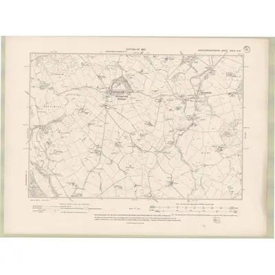 1907 Map of Kirkcudbrightshire Sheet XXXVI.NW, 1910 Print