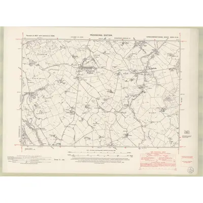 1940 Map of Kirkcudbrightshire Sheet XXXVI.NW, 1952 Print
