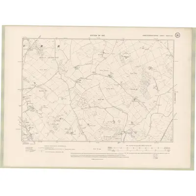 1907 Map of Kirkcudbrightshire Sheet XXXVI.SE, 1910 Print