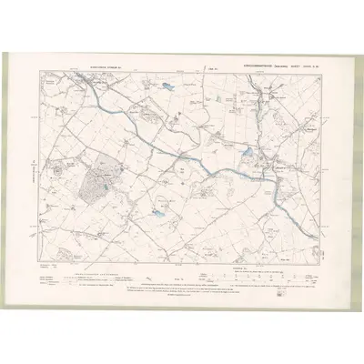 1894 Map of Kirkcudbrightshire Sheet XXXVI.SW, 1895 Print