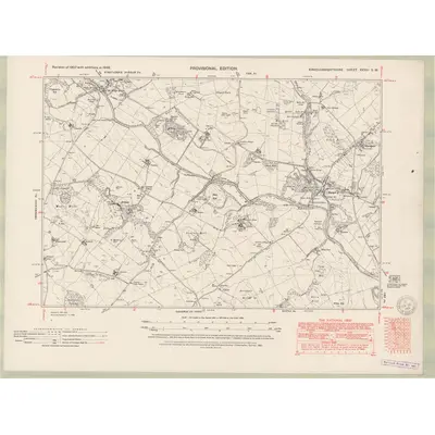 1946 Map of Kirkcudbrightshire Sheet XXXVI.SW, 1951 Print