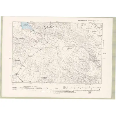 1893 Map of Kirkcudbrightshire Sheet XXXVII.NE, 1895 Print