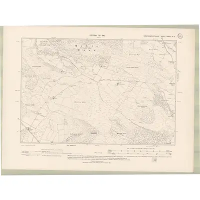 1907 Map of Kirkcudbrightshire Sheet XXXVII.NE, 1910 Print
