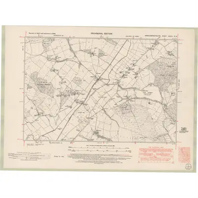 1946 Map of Kirkcudbrightshire Sheet XXXVII.NW, 1952 Print