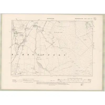 1907 Map of Kirkcudbrightshire Sheet XXXVII.SW, 1910 Print