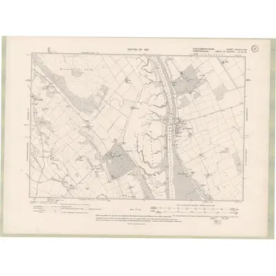 1908 Map of Kirkcudbrightshire Sheet XXXVIII.NW, 1910 Print