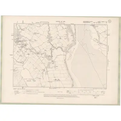 1907 Map of Kirkcudbrightshire Sheet XXXVIII.SW, 1910 Print
