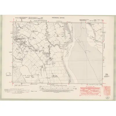 1945 Map of Kirkcudbrightshire Sheet XXXVIII.SW, 1951 Print