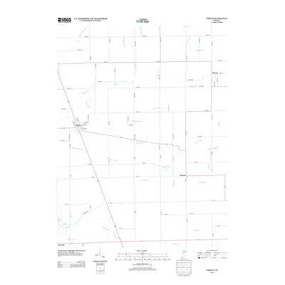 2013 Map of Kirklin, 2013 Print