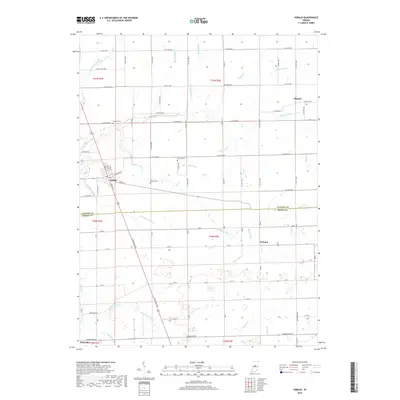 2019 Map of Kirklin, 2019 Print