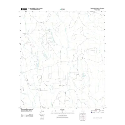 2013 Map of Kirkpatrick Lake, 2013 Print