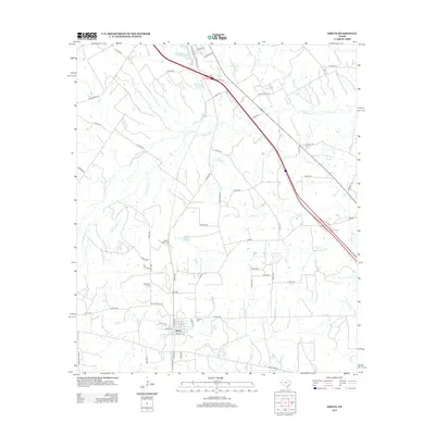 2013 Map of Kirvin, 2013 Print