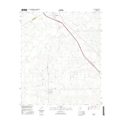 2016 Map of Kirvin, 2016 Print