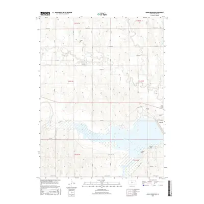 2015 Map of Kirwin Reservoir, 2015 Print