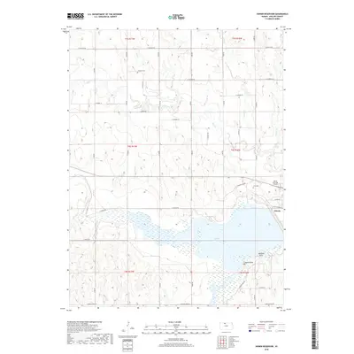 2018 Map of Kirwin Reservoir, 2018 Print