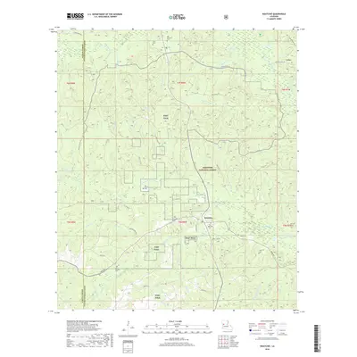 2018 Map of Kisatchie, 2018 Print