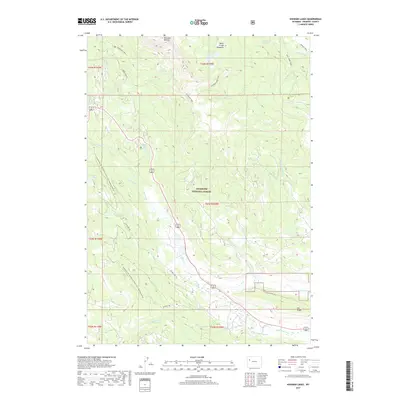 2017 Map of Kisinger Lakes, 2017 Print