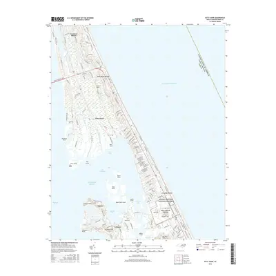 2016 Map of Kitty Hawk, 2016 Print