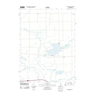 2011 Map of Klinger Lake, 2011 Print