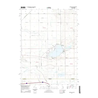 2014 Map of Klinger Lake, 2014 Print