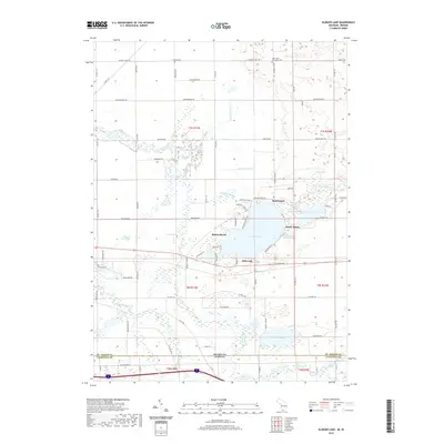 2019 Map of Klinger Lake, 2019 Print
