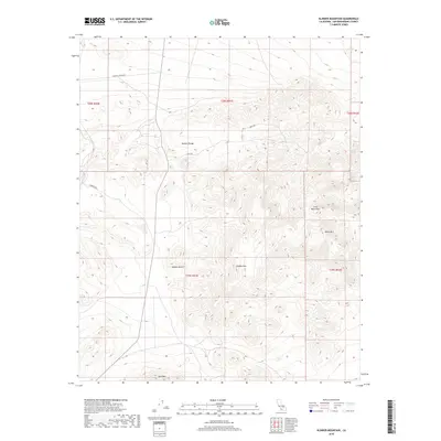 2018 Map of Klinker Mountain, 2018 Print