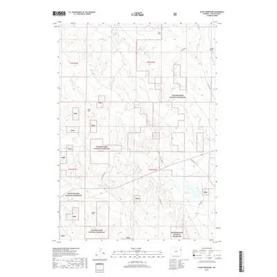 2017 Map of Klodt Reservoir, 2017 Print