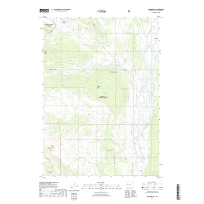 2017 Map of Klondike Hill, 2017 Print