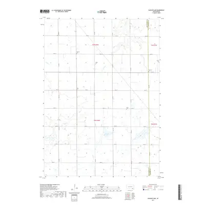 2017 Map of Kloucek Lake, 2017 Print