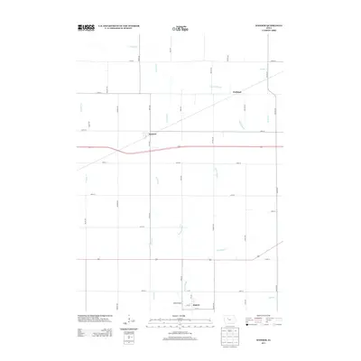 2013 Map of Knierim, 2013 Print