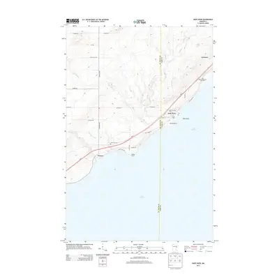 2013 Map of Knife River, 2013 Print