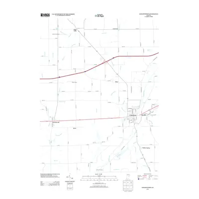 2013 Map of Knightstown, 2013 Print
