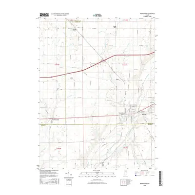2016 Map of Knightstown, 2016 Print