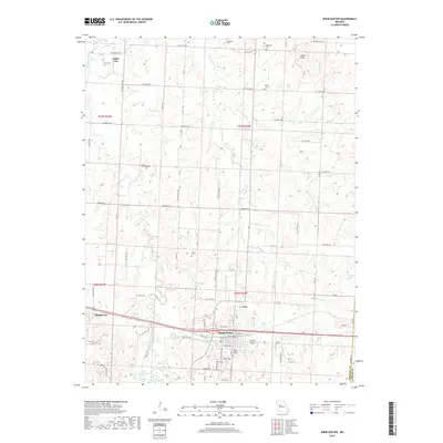 2017 Map of Knob Noster, 2017 Print