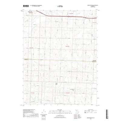 2017 Map of Knob Noster NW, 2017 Print