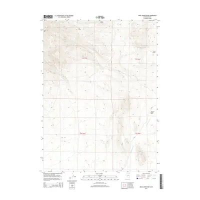 2014 Map of Knoll Mountain SE, 2014 Print