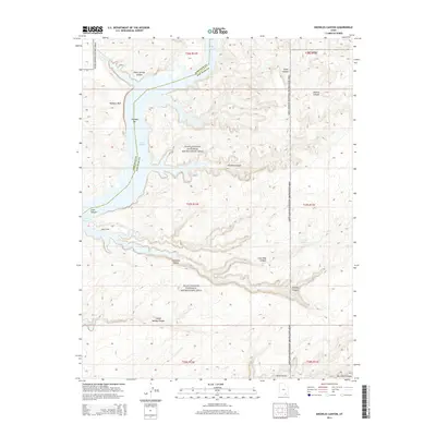 2014 Map of Knowles Canyon, 2014 Print