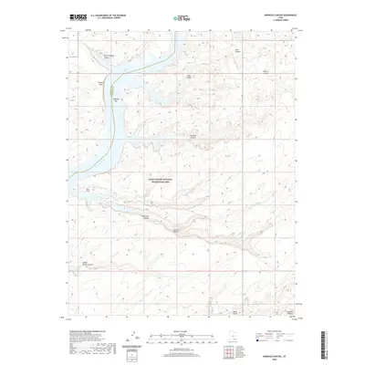 2020 Map of Knowles Canyon, 2020 Print