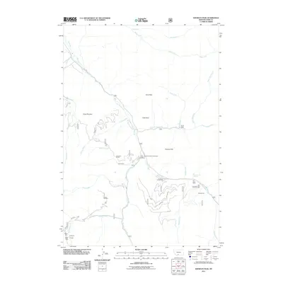 2011 Map of Knowles Peak, 2011 Print