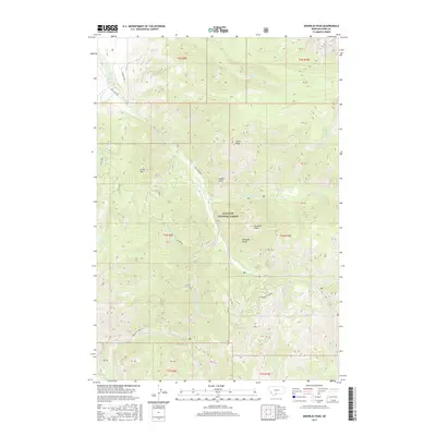 2017 Map of Knowles Peak, 2017 Print