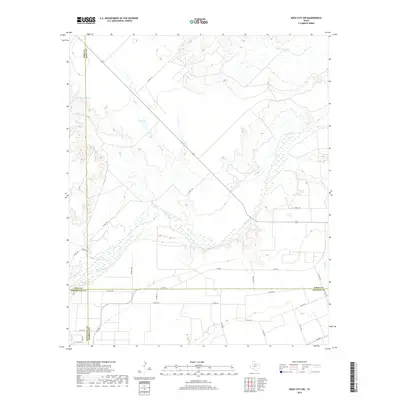 2019 Map of Knox City NW, 2019 Print
