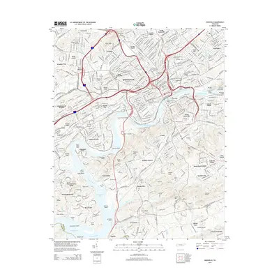 2014 Map of Knoxville, 2014 Print