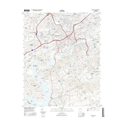 2016 Map of Knoxville, 2016 Print