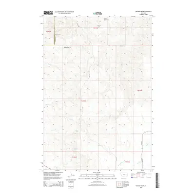 2014 Map of Knudson Draw, 2014 Print