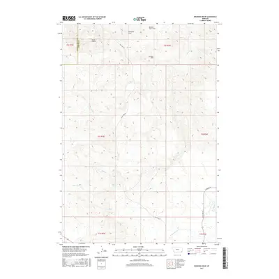 2017 Map of Knudson Draw, 2017 Print