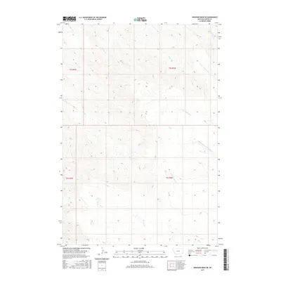 2017 Map of Knudson Draw NE, 2017 Print