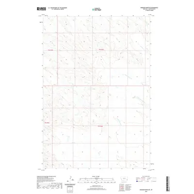2020 Map of Knudson Draw NE, 2020 Print