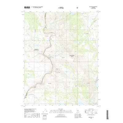 2018 Map of Koip Peak, 2018 Print